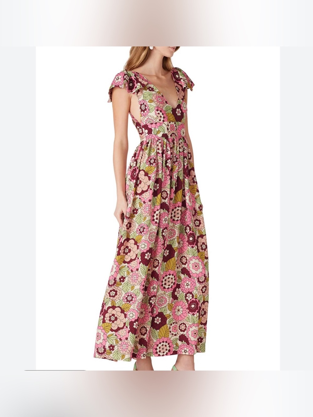 Htf Like new Dodo Bar Or Jenny Long floral Dress